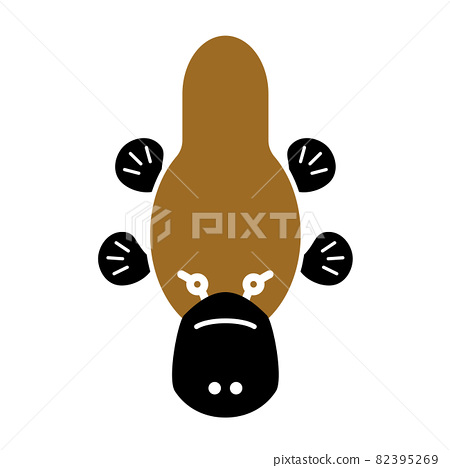 Illustration of a simple platypus - Stock Illustration [82395269] - PIXTA