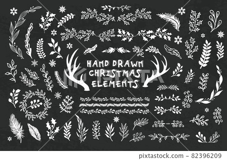 Vector Collection Hand Drawn design elements Vector Collection Hand Drawn design elements 82396209