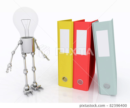 Light bulb figure with ring binders Light bulb figure with ring binders 82396400