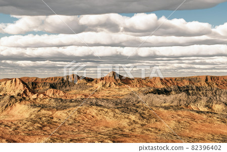 Desert landscape with mountains Desert landscape with mountains 82396402