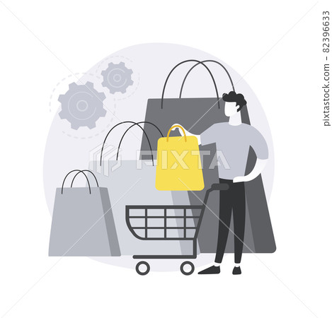 Purchasing habits abstract concept vector illustration. 82396633