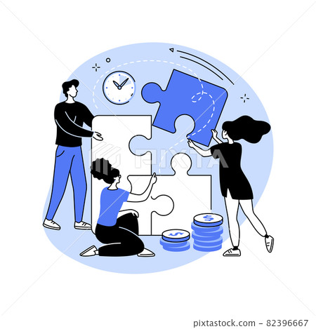Project delivery abstract concept vector illustration. Project delivery abstract concept vector illustration. 82396667