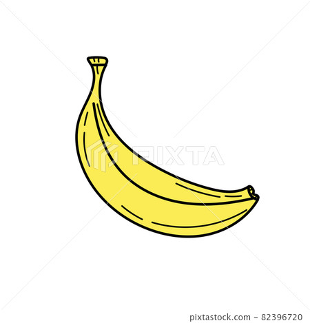 Banana icon on white background. Vector illustration Banana icon on white background. Vector illustration 82396720