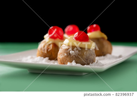 Traditional Italian Zeppole pastry Traditional Italian Zeppole pastry 82396937