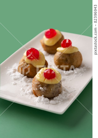 Traditional Italian Zeppole pastry Traditional Italian Zeppole pastry 82396943