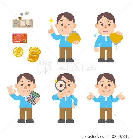 Young man money management 82397012