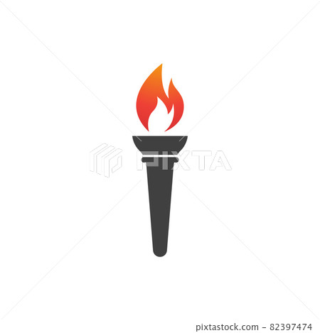 Torch vector icon illustration design 82397474