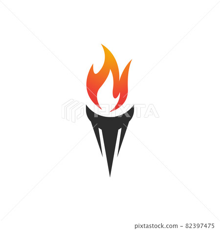 Torch vector icon illustration design 82397475