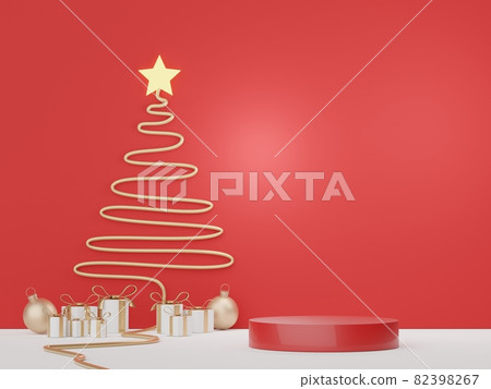3d Display Podium for product and cosmetic presentation with Merry Christmas and Happy new year concept. Modern geometric. Platform for mock up and showing brand. Minimal clean design. 3d Display Podium for product and cosmetic presentation with Merry Christmas and Happy new year concept. Modern geometric. Platform for mock up and showing brand. Minimal clean design. 82398267