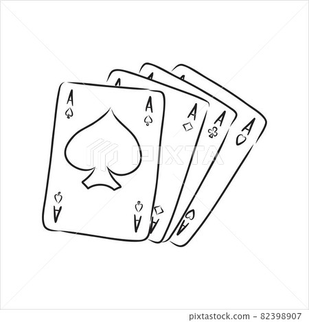 Vector game cards. Games of chance game cards vector 82398907