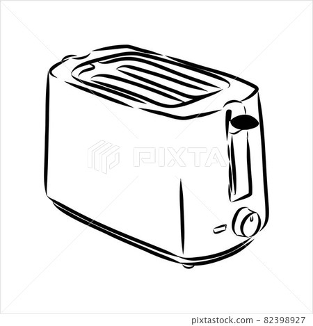 Doodle style breakfast toaster illustration in vector format. Doodle style breakfast toaster illustration in vector format. 82398927