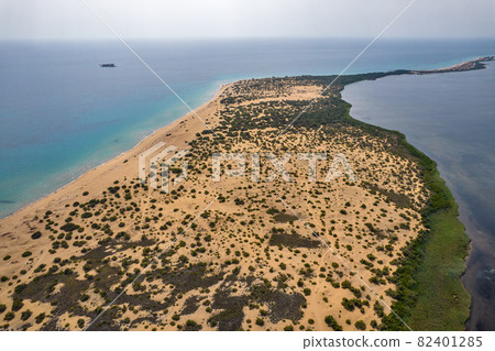 View from above over Lake Korission, Corfu, Greece. View from above over Lake Korission, Corfu, Greece. 82401285