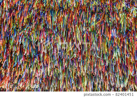 Famous and colorful ribbons of our lord do Bonfim which is believed to bring luck Famous and colorful ribbons of our lord do Bonfim which is believed to bring luck 82401451