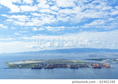[Osaka] Yumeshima seen from Sakishima Cosmo Tower 82402188