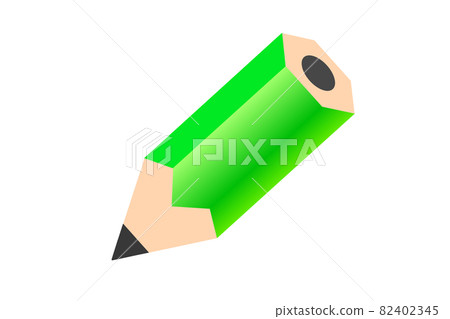 Illustration of a short pencil. An icon inspired by a memo. 82402345