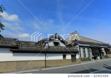 [大分縣]晴空下的豆田街道（日田市） 82402489