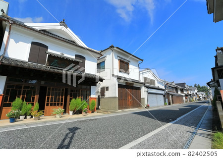 [大分縣]晴空下的豆田街道（日田市） 82402505