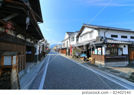 [Oita Prefecture] The streets of Mameda under clear skies (Hita City) 82402540