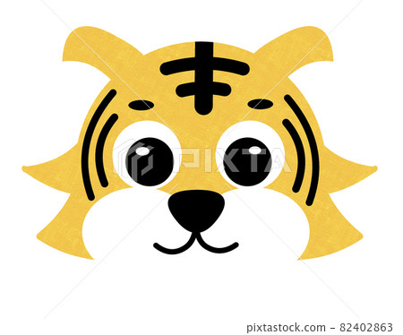 新年素材 滑稽虎臉 2022 年新年 新年素材 滑稽虎臉 2022 年新年 82402863