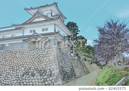 Kanazawa Castle Park Hishi Yagura Gojukken Nagaya Sakura 82403575