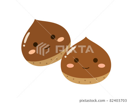 以栗子為角色的可愛插圖 82403703