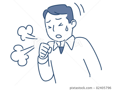 A man who coughs A man who coughs 82405796