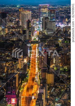 Tokyo cityscape of Japan Disappeared vehicles ・ Opening day, a rare sight due to the Metropolitan Expressway traffic regulation ... The back is changing Shibuya = July 23 82409641