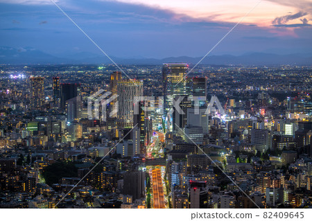 日本東京城市景觀消失的車輛·開放日，由於首都高速公路交通管製而罕見的景象......背面正在改變澀谷= 7月23日 82409645