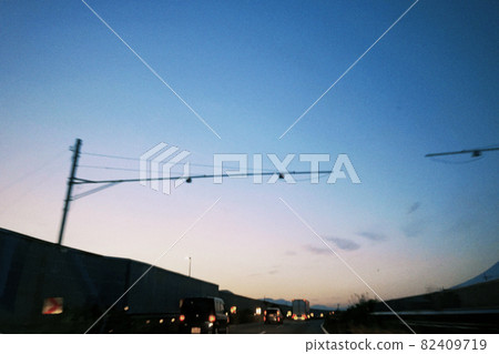 cloud, clouds, evening scene 82409719