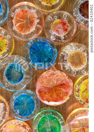 Colorful glass chopstick rest Colorful glass chopstick rest 82410401