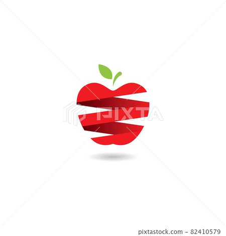 Apple illustration logo 82410579