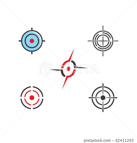 Target icon vector 82411283