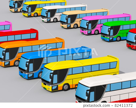 Sightseeing bus highway bus illustration icon 82411372
