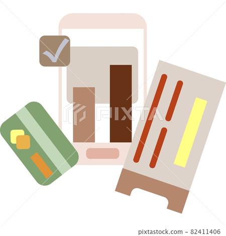Travel ticket booking vector mobile phone icon Travel ticket booking vector mobile phone icon 82411406