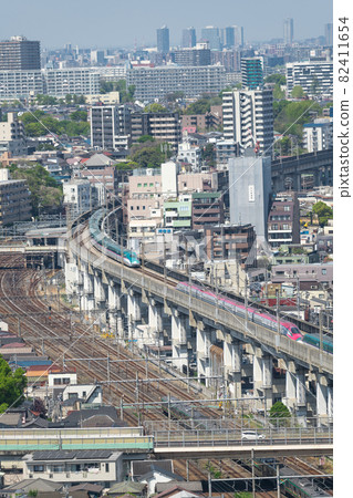 [從北海道、秋田新幹線王子的北托皮亞眺望] 82411654