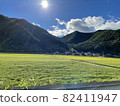 Drive countryside rice field Inaho sunny weather 82411947