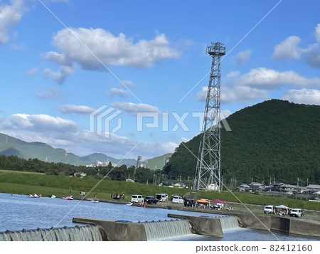 River drive countryside along the river 82412160