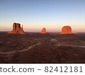 Monument Valley at sunset 82412181