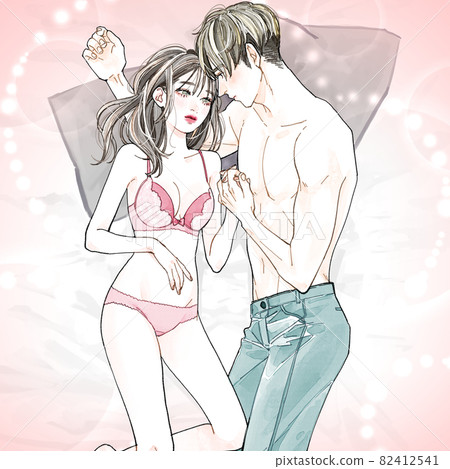 Arm pillow (background B) _ undressing Ver. Arm pillow (background B) _ undressing Ver. 82412541