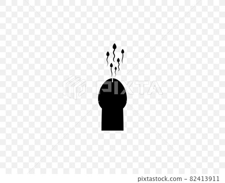 Penis, sperm icon. Vector illustration. flat design. Penis, sperm icon. Vector illustration. flat design. 82413911