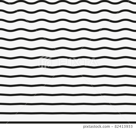 Wavy horizontal lines. Vector illustration, flat design. Wavy horizontal lines. Vector illustration, flat design. 82413933