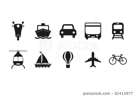Transport, Logistics icon. Vector illustration, flat design. 82413977
