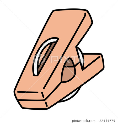 Clothespin (orange) illustration icon Clothespin (orange) illustration icon 82414775