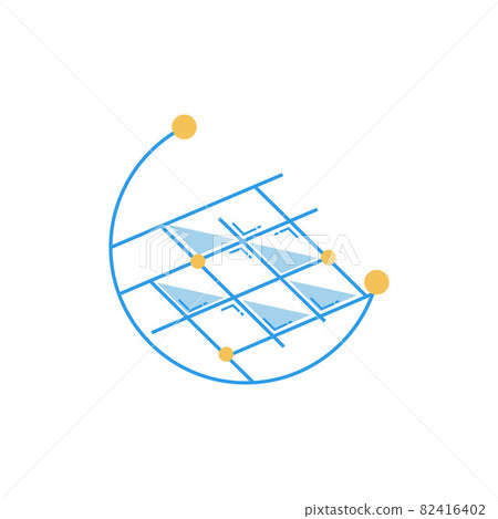 Solar panel logo vector design Solar panel logo vector design 82416402
