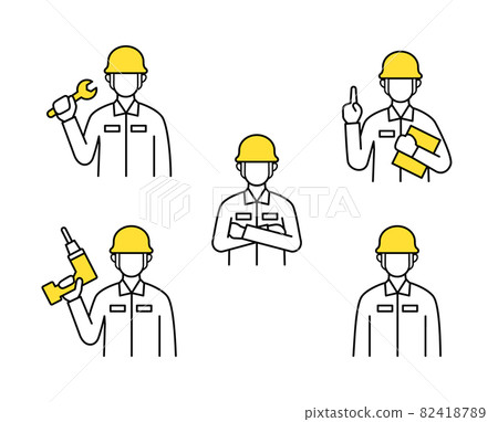 Construction site workers 82418789
