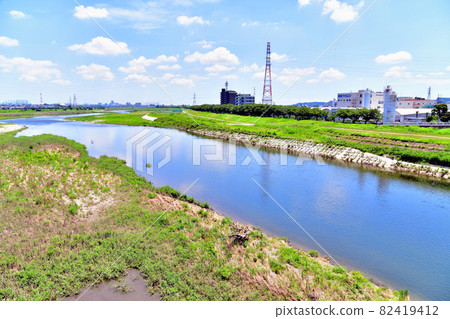從是政橋/多摩川（東京都稻城）向下游看 [2021.7] 82419412