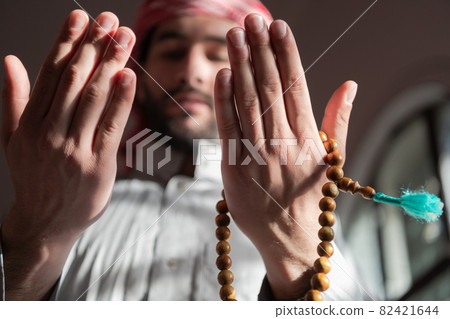 muslim prayer inside the mosque in namaz worship Allah 82421644