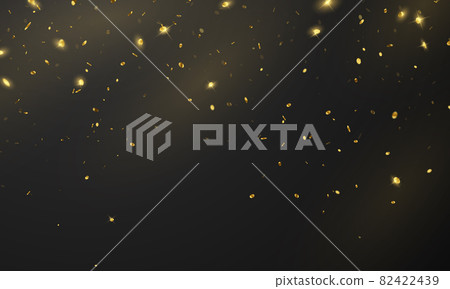 Celebration background template with confetti gold ribbons. luxury greeting rich card. 82422439