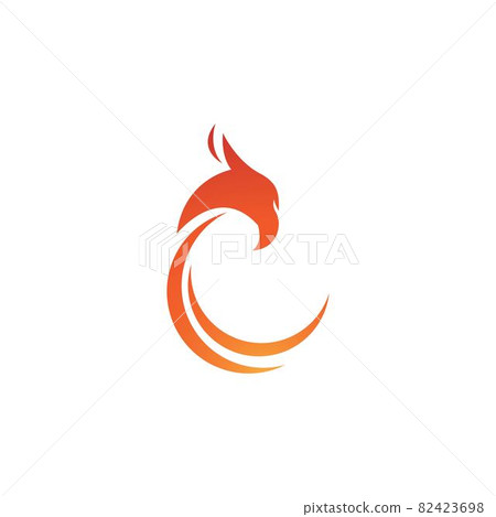 Phoenix fire Bird Logo - Stock Illustration [82423698] - PIXTA
