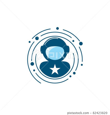 Astronaut helmet logo vector Astronaut helmet logo vector 82423820